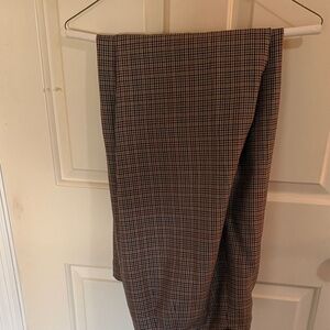 Pendleton women’s Glen Plaid Dress Pants in Brown and Black